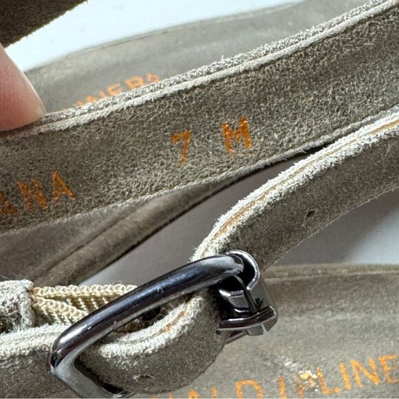 Vintage Donald J Pliner Slingback Y2K 90s Women's Open Toe Heels Size 7 - Picture 12 of 16